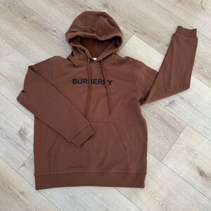 NEW Burberry logo-print cotton hoodie